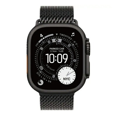 Apple 【網状組織当て嵌める押さえる▲】SoftBank Apple Watch Ultra3 49粍 GPS+Cellularひな形 MF1T4J/A A3281【ブラックチタニウムケース/ブラックチタニウムミラネーゼループ(L)】 [未当て嵌める] 【当社６ヶ月引きうける】 イ