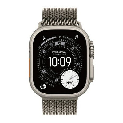 Apple 【網状組織当てはめる制限事項▲】au Apple Watch Ultra3 49粍 GPS+Cellular真似形 MF0E4J/A A3281【ナチュラルチタニウムケース/ナチュラルチタニウムミラネーゼループ(L)】 [未当てはめる] 【当社６ヶ月引き請ける】 イ
