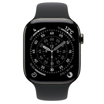 Apple Apple Watch Series11 46粍 GPS+Cellular真似形 MFD24J/A A3337【スレートチタニウムケース/黒いこと運動競技周波数帯域(M/L)】 [中古] 【当社３ヶ月間引き請ける】 イオシス