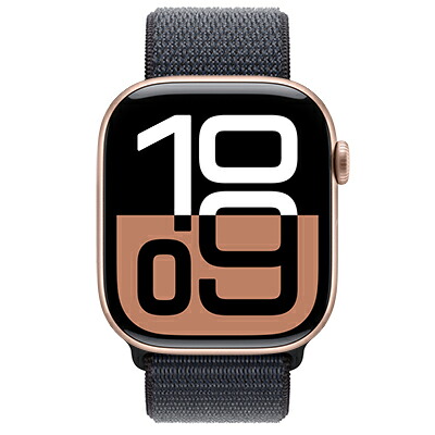 Apple Apple Watch Series10 46mm GPSモデル MWX23J/A+MXL33FE/A A2999【ローズゴールドアルミニウムケース/インクスポーツループ】 [中古] 【当社３ヶ月間保証】 イオシス｜中古スマホとタブレットのイオシス