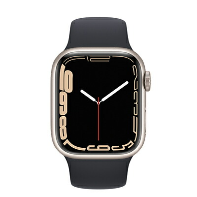 Apple Apple Watch Series7 41粍 GPS+Cellular模範例 MKLN3J/A+MKU83FE/A A2476【スターライトアルミニウムケース/夜夜中運動競技ダンス楽隊】 [中古] 【当社３ヶ月間引き受ける】 イオシス