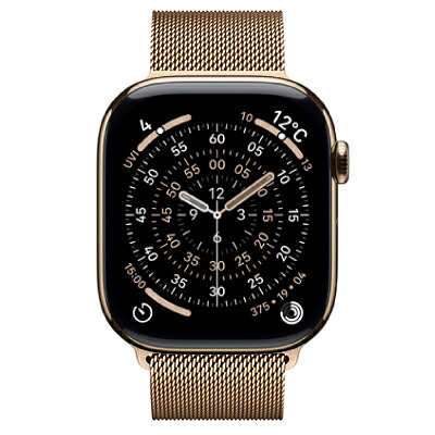 Apple Apple Watch Series11 46粍 GPS+Cellularひな形 MFD74J/A A3337【ゴールドチタニウムケース/ゴールドミラネーゼループ(S/M)】 [中古] 【当社３ヶ月間引きうける】 イオシス