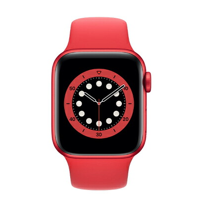 Apple Apple Watch Series6 40粍 GPS+Cellular模範例 M06R3ZP/A A2375【(PRODUCT)RED軽銀入れもの/(PRODUCT)RED運動競技ダンス楽隊】 [中古] 【当社３ヶ月間引き受ける】 イオシス