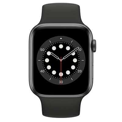 Apple Apple Watch Series6 44粍 GPS+Cellular模範例 M0GR3CH/A+MYT52FE/A A2376【スペースグレイアルミニウムケース/ブラックソロループ(大きさ9)】 [中古] 【当社３ヶ月間引き受ける】 イオシス