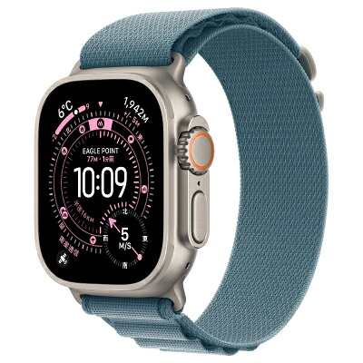 Apple Apple Watch Ultra3 49粍 GPS+Cellular真似形 MEWM4J/A A3281【ナチュラルチタニウムケース/ライトブルーアルパインループ(M)】 [中古] 【当社３ヶ月間引き請ける】 イオシス