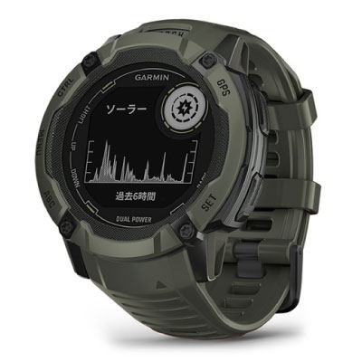 GARMIN Garmin Instinct 2X Dual Power Moss 010-02805-52 [中古] 【当社３ヶ月間引き請ける】 イオシス