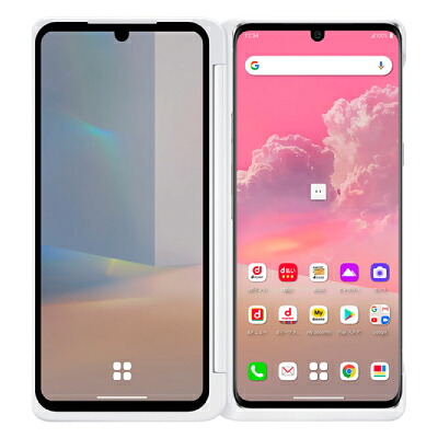 【SIM鍵を掛ける取り消す済】docomo LG VELVET Dual Screen L-52A Aurora White LG陰電子 当社３ヶ月間引き受ける 中古 イオシス
