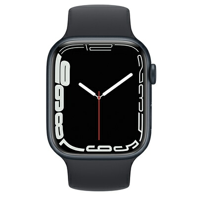 Apple Apple Watch Series7 45粍 GPS模範例 MKNN3J/A+MPFU3FE/A A2474【ミッドナイトアルミニウムケース/ミッドナイトソロループ(大きさ8)】 [中古] 【当社３ヶ月間引き受ける】 イオシス
