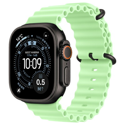Apple Apple Watch Ultra3 49粍 GPS+Cellular真似形 MF254J/A+MGCL4FE/A A3281【ブラックチタニウムケース/ネオングリーンオーシャンバンド】 [中古] 【当社３ヶ月間引き請ける】 イオシス