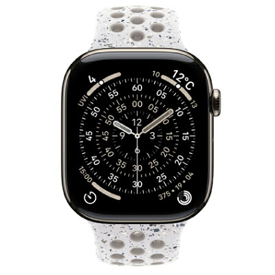 Apple Apple Watch Series11 46粍 GPS+Cellularひな形 MFAY4J/A+MGC54FE/A A3337【ナチュラルチタニウムケース/ベールドグレーNike運動競技ダンス楽隊】 [中古] 【当社３ヶ月間引きうける】 イオシス