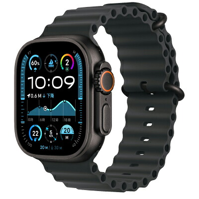 Apple SoftBank Apple Watch Ultra2 49粍 GPS+Cellular真似形 MX4P3J/A A2986【ブラックチタニウムケース/ブラックオーシャンバンド】 [中古] 【当社３ヶ月間引き請ける】 イオシス