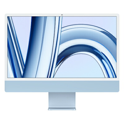 中古マイコン iMac Retina 4.5K MQRQ3J/A Late 2023 青色【Apple M3/24inch/16GB/256GB SSD】 Apple 当社６ヶ月引き受ける イオシス