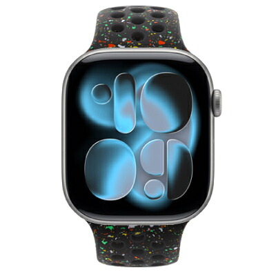 Apple Apple Watch Series11 46粍 GPS青写真 MEW94J/A+MGC34FE/A A3333【スペースグレイアルミニウムケース/十二時黒いことNike運動競技ダンス楽隊】 [中古] 【当社３ヶ月間引き受ける】 イオシス
