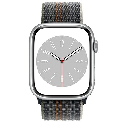 Apple Apple Watch Series8 45mm GPSモデル MP6T3J/A+MPLA3FE/A A2771【シルバーアルミニウムケース/ミッドナイトスポーツループ】 [中古] 【当社３ヶ月間保証】 イオシス｜中古スマホとタブレットのイオシス