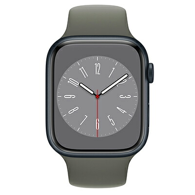 Apple Apple Watch Series8 45mm GPSモデル MNP83J/A+MR2T3FE/A A2771【ミッドナイトアルミニウムケース/オリーブスポーツバンド】 [中古] 【当社３ヶ月間保証】 イオシス｜中古スマホとタブレットのイオシス