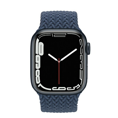 Apple Apple Watch Series7 41mm GPSモデル MKND3J/A+ML533FE/A A2473【ミッドナイトアルミニウムケース/アビスブルーブレイデッドソロループ(サイズ8)】 [中古] 【当社３ヶ月間保証】 イオシス｜中古スマホとタブレットのイオシス