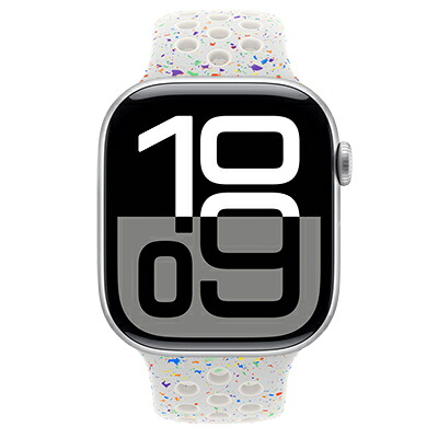 Apple Apple Watch Series10 46mm GPSモデル MWX03J/A+MYL43FE/A A2999【シルバーアルミニウムケース/ピュアプラチナムNikeスポーツバンド】 [中古] 【当社３ヶ月間保証】 イオシス｜中古スマホとタブレットのイオシス