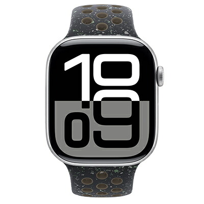 Apple Apple Watch Series10 46mm GPSモデル MWX03J/A+MYL73FE/A A2999【シルバーアルミニウムケース/ミッドナイトスカイNikeスポーツバンド】 [中古] 【当社３ヶ月間保証】 イオシス｜中古スマホとタブレットのイオシス