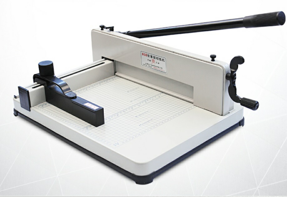 大型判じる潮どき 裁断機 ペーパー截断機 A3 紙 大型 裁断容物 事務用向き項目 摺切る品の備蓄の 替え刃 400枚まで裁断可能 刃受け高木も しつらえる付足しで属す Ba58a4 Cannes Encheres Com