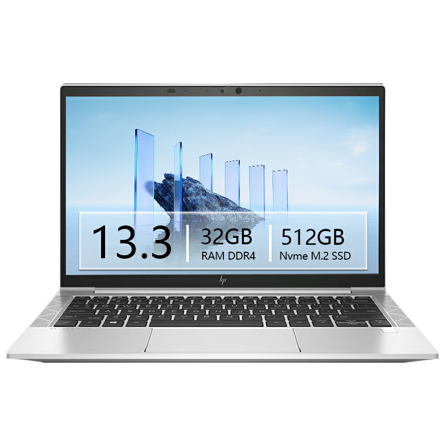 HP EliteBook 830 G7 第10時人 Core i7 記憶装置32GB Nvme M.2 SSD 512GB Office付き添い人 Web写真機 無線LAN HDMI USB-C 可動性マイコン 中古マイコン