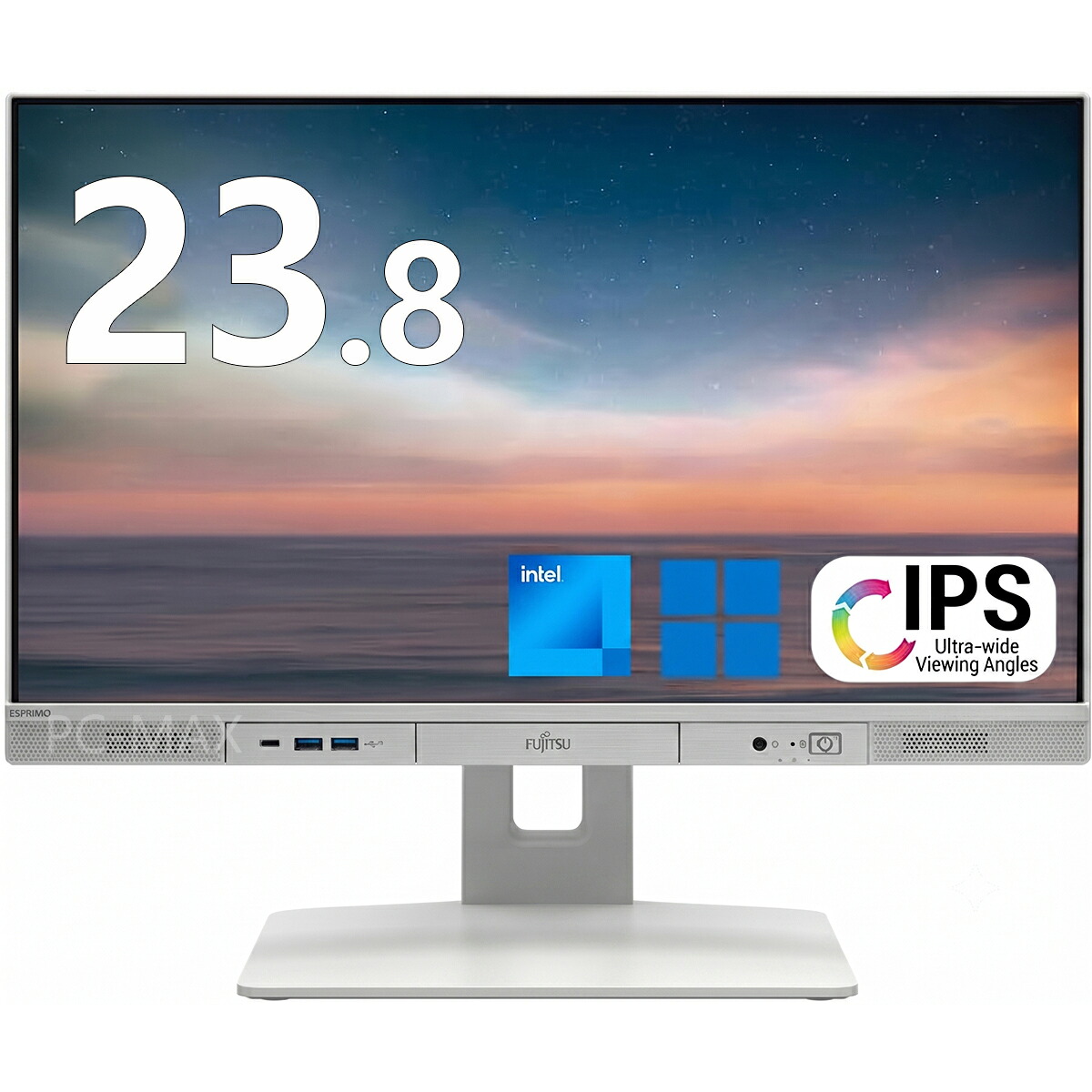 富士通 FMV K5010 AIO 23.8インチ 第10世代 Core i5 メモリ16GB Nvme M.2 SSD 512GB Office付き Webカメラ WiFi Windows11 中古一体型|BTOパソコン専門店のPC-MAX