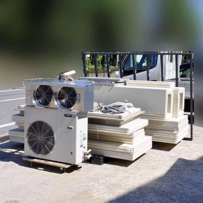中古｜プレハブ凍結器 1.3坪 PF-22EE-1.33 内)HUS-15FC-E 外)HUS-11FC-UCI ホシザキ 2023年｜動産王｜大阪｜引取｜貨物輸送別