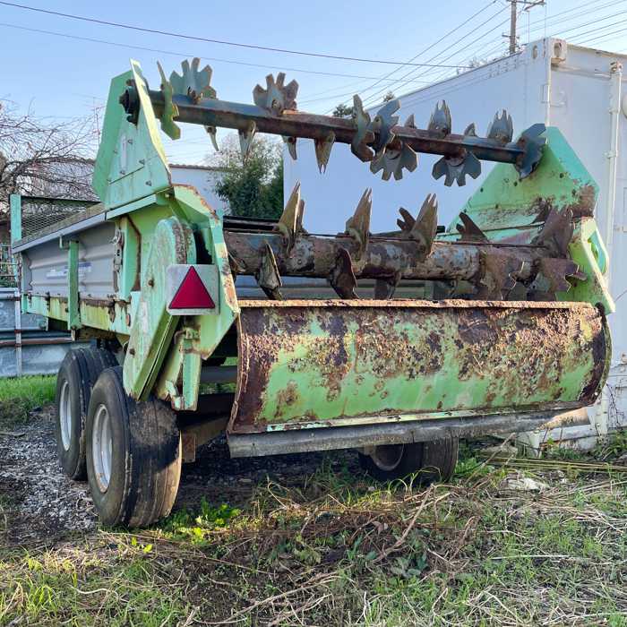中古|マニュアワゴン 土づくり機 TMB4051 マニュアアタッチメント AMN5000 IHIスター 散布 土壌改善 農業|現状渡し|動産王|千葉|送料無料|動産王
