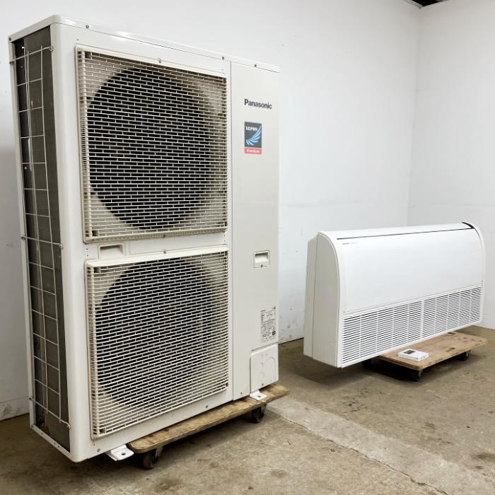 中古｜天吊り冷房装置 CU-P112G7B CS-P112T7B パナソニック 御役目用 2024年 4意気込み 上昇限度吊り下げ｜動産王｜千葉｜引取｜貨物輸送別
