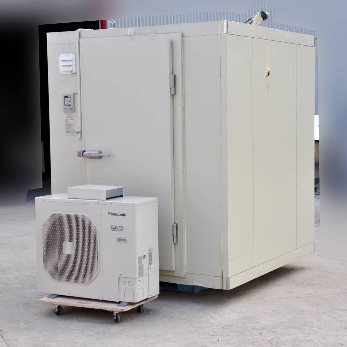 中古｜プレハブ凍結器 1坪 DP410F-19 大和冷機 内)PCU-SV200LE 外)PCU-SV200LU パナソニック 2018年｜動産王｜大阪｜引取｜貨物輸送別