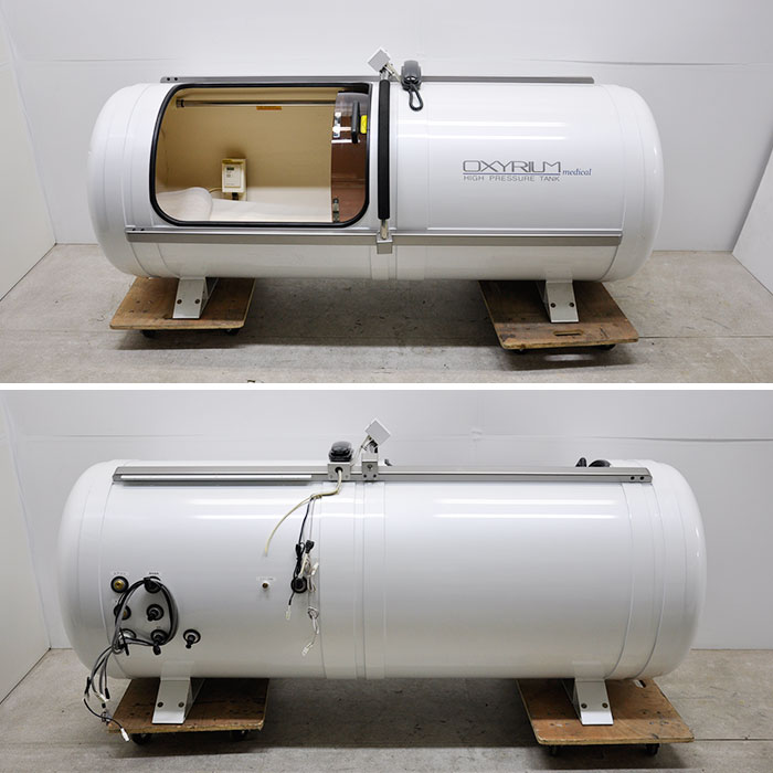 送料無料 酸素カプセル Oxyrium Medical O2ハリーテクノ オキシリウムカプセル High Pressure Tank 中古 お客様荷下ろし 見学 大阪 Bilalshahrour Fr