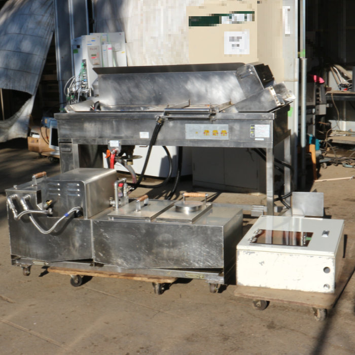 中古|業務用 厨房機器 コンベア式フライヤー IDN-D15K エイシン電機 大容量タイプ ろ過タンク スピード調整|動産王|千葉|送料無料|動産王