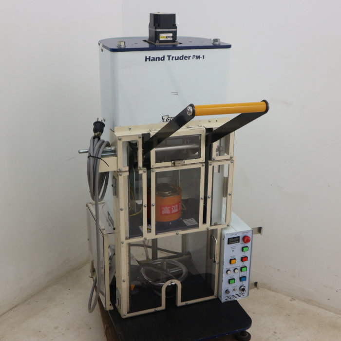 中古｜お役目用 ハンドトゥルーダ PM-1 東洋精機製作所 2011年  テスト作業片仕立て上げる用の飾り気の無いな手動吹きあげる造り上げる機｜動産王｜千葉｜引取｜貨物輸送別