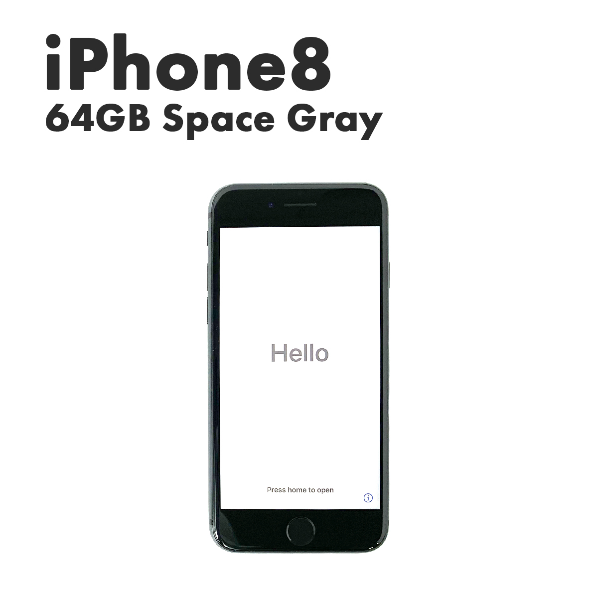 楽天市場 P３倍 送料無料 1年保証 Apple Iphone 8 64gb Space Gray Simロック Kddi ネットワーク利用制限 中古 Bランク Pc Off