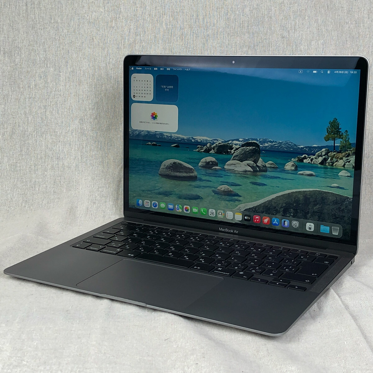 【中古品・ACなし/本体のみ】Apple MacBook Air (M1 2020)【M1手当て・記憶装置16GB・SSD256GB】A2337 EMC3598/mb-260904（480246）