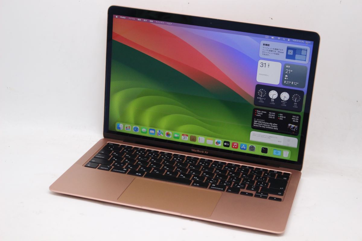 送料無料 即日発送 中古良品 2K対応 13.3インチ Apple MacBoko Air A2179 (2020年) ローズゴールド macOS 14 sonoma(正規版Windows11追加可能) 超高性能 第10世代Core i5-1030NG7 8GB 爆速NVMe式512GB-SSD カメラ 無線 リカバリ ノートパソコン 中古パソコン 中古PC