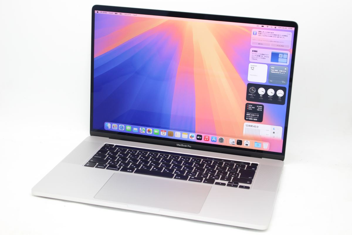 ゲーミングPC 送料無料 対応 即日発送 中古美品 3K対応 16インチ Apple MacBook Pro A2141 (TouchBar 2019 シルバー) macOS 15 Sequoia(正規版Windows11追加可能) 8コア 超高性能 九世代Core i9-9880H 16GB 爆速NVMe式2TB-SSD Radeon Pro 5500M カメラ 無線 リカバリ