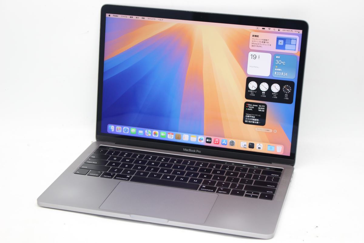 送料無料 対応 即日発送 訳有 2K対応 13.3インチ Apple MacBook Pro A1989 (Touch Bar 2019) グレー macOS 15 Sequoia(正規版Windows11追加可能) 高性能 八世代Core i5-8279u 16GB 爆速NVMe式512GB-SSD カメラ 無線 リカバリ 【ノートパソコン 中古パソコン 中古PC】 25,567円