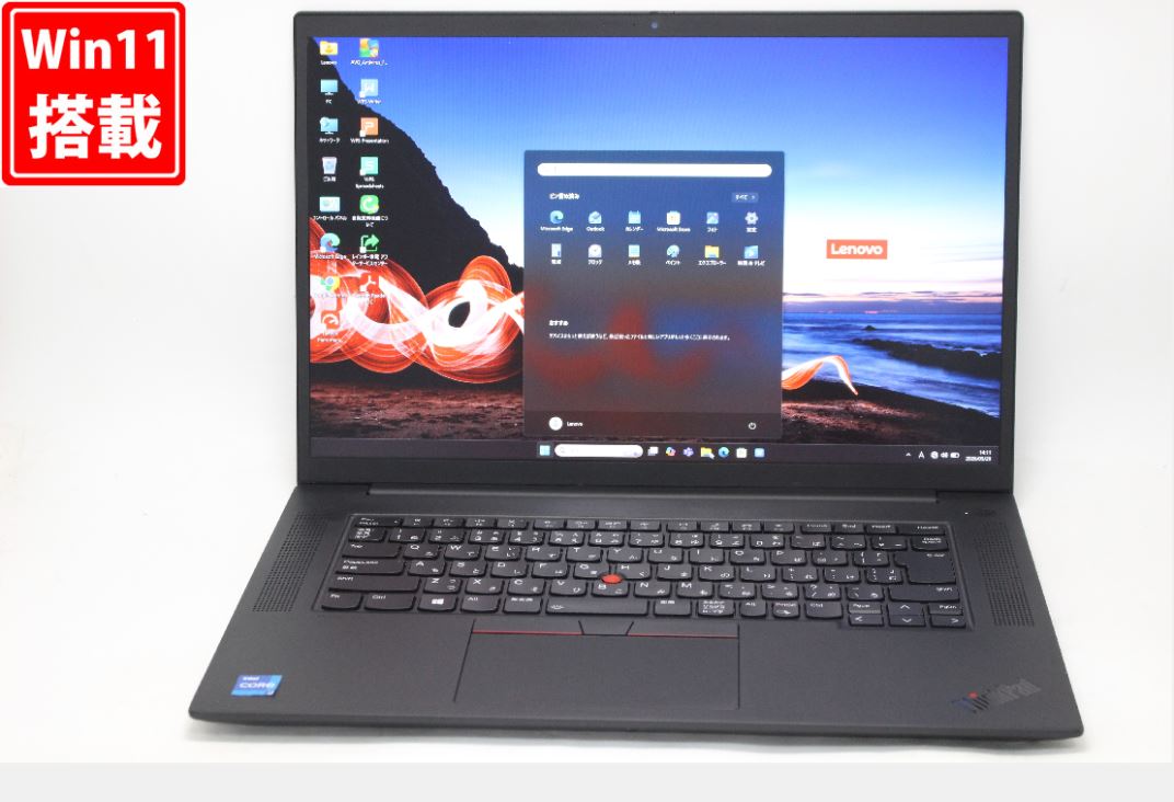 ゲーミングマイコン  中古 2K相応う 16in Lenovo ThinkPad P1 Gen4 Windows11 8中核グループ 御膳上等動作 第11時人Core i7-11800H 32GB 爆速NVMe式512GB-SSD NVIDIA RTX A2000 写真機 無線電話Wi-Fi6 Office付き添い人 Win11【中古マイコン】貨物輸送無料 相応う 即日送りとどける（Windows10も相応う能力のある Win10）