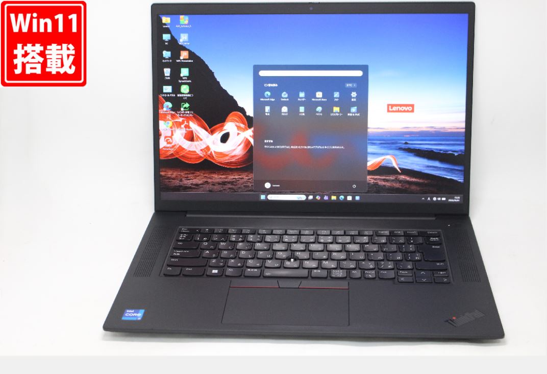 ゲーミングパソコン  中古 2K相応う 16in Lenovo ThinkPad P1 Gen4 Windows11 8中核グループ 御前上等動作 第11時人Core i7-11800H 32GB 爆速NVMe式512GB-SSD NVIDIA RTX A2000 写真機 無線電話Wi-Fi6 Office付き添い人 Win11【中古パソコン】貨物輸送無料 相応う 即日送りとどける（Windows10も相応う能力のある Win10）
