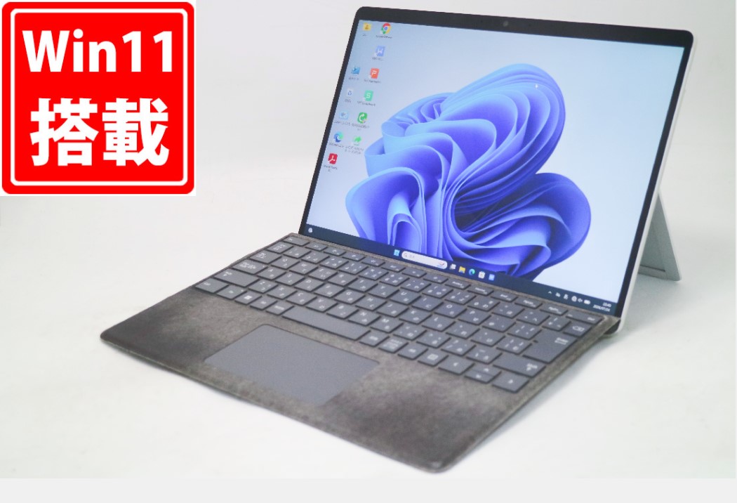 充放電回数13回 中古 2.8K液晶 タッチ 13インチ Microsoft Surface Pro 8 (1982) Windows11 卓越性能 第11世代Core i7-1185G7 16GB 爆速NVMe式256GB-SSD カメラ LTE 無線Wi-Fi6 リカバリ Office付き Win11【中古ノートパソコン 中古パソコン 中古PC】送料無料 対応｜PCONE