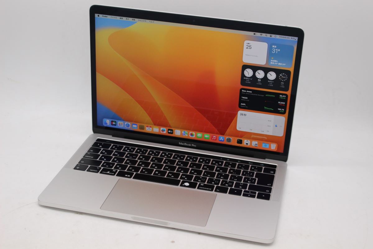 美品　AC+有 13インチMacBook Pro シルバー 13.3インチMacBook Pro 2.0GHzクアッドコアIntel Core i5 Retina