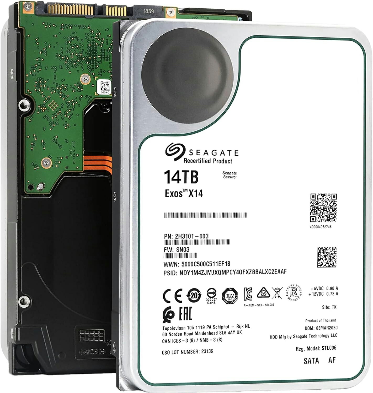 楽天市場】【未使用】Seagate Exos X16 SATA 512E CMR 内蔵