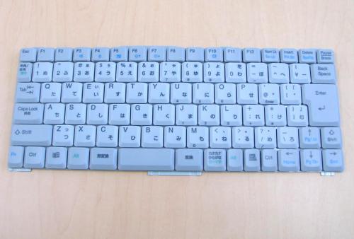 富士通:FMV-NE6/65R用 万覚え帳マイコン 鍵盤 新品 薄墨色 N860-7615-T055 〔相応う機種〕・FMV-BIBLO NE6/65R