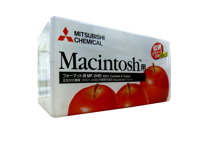 三菱化学 M40MF2HDMP MAC用初期化済 MF-2固定ディスク 40枚プラケース入り口・入口【4991348005627】