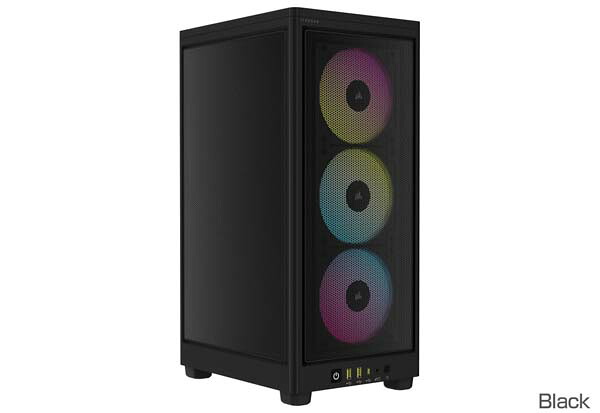 Corsair iCUE 2000D RGB AIRFLOW - ITX Tower - Black ミニタワー型PCケース ブラック｜CC-9011246-WW