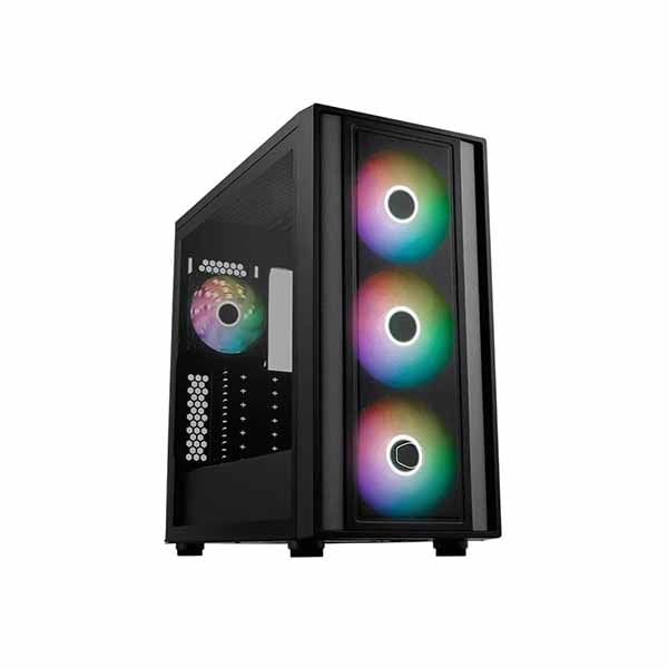 Cooler Master MasterBox 600 うしろ側繋ぎ心積もりの母ちゃんゲーム盤に相応う 真っただ中高閣型パソコン容れもの 黒いこと｜MB600-KGNN-S00
