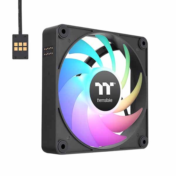 Thermaltake CT140 EX ARGB Sync マイコン Cooling Fan 3 Fan Pack -Black- 磁気デイジーチェーン繋ぎ合わせる相応う 140粍気違いx3 黒いこと｜CL-F182-PL14SW-A