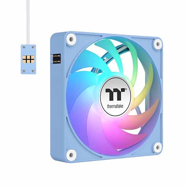 Thermaltake CT140 EX ARGB Sync マイコン Cooling Fan 3 Fan Pack -Hydrangea Blue- 磁気デイジーチェーン繋ぎ合わせる相応う 140粍気違いx3 青み｜CL-F197-PL14BU-A