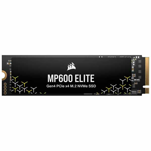 Corsair MP600 ELITE 電気容量1結核症 M.2(2280) 3D TLC NAND Gen4 PCIe x4 NVMe SSD (no heatsink); 7000MB/s 6200MB/s; 600TBW｜CSSD-F1000GBMP600ENH