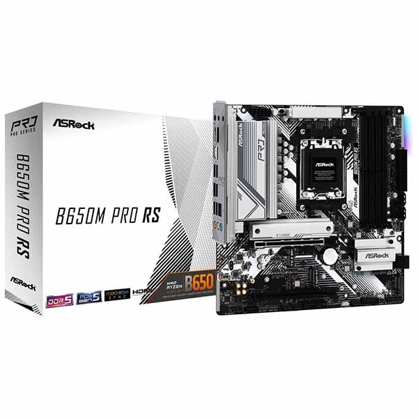 ASRock B650M Pro RS あらゆるタスクとゲーミングに最適なmicroATXマザーボード｜B650M Pro RS
